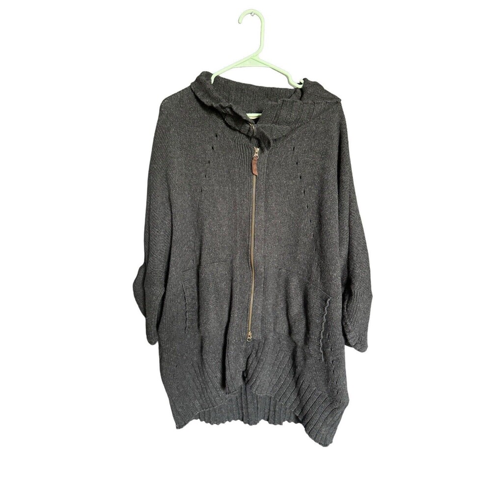 Soft Surroundings Wool Blend Poncho Cardigan Quarter Sleeve Cottagecore Size S/M